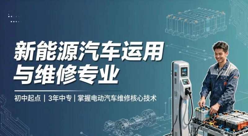 新能源汽车运用与维修专业初中起点3年中专招生简章