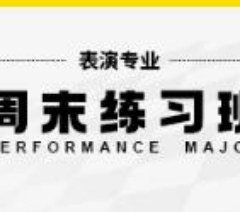 表演艺考周末线上培训课程