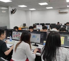 广州启点数码印花设计培训学校环境