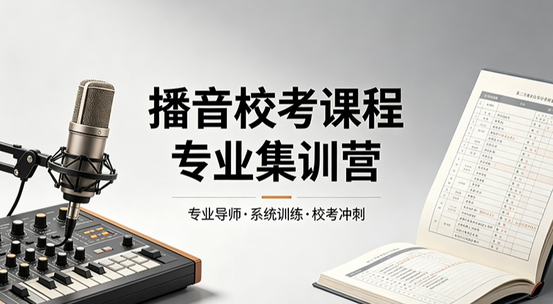 播音校考课程专业集训营